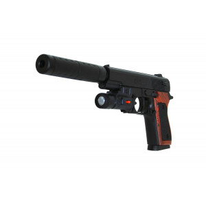 Пистолет пневматика, лазер, глушитель SP-3D