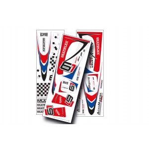 Decal Acromaster Pro, blue-red