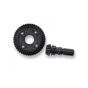 Ring gear, differential/ pinion gear, differential (machined, spiral cut) (front) - Артикул: TRA7777X