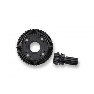 Ring gear, differential/ pinion gear, differential (machined, spiral cut) (rear) - Артикул: TRA7778X