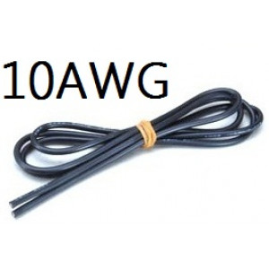 10AWG 1100/0.08 черный (1метр) Артикул - RK-WIRE-10B