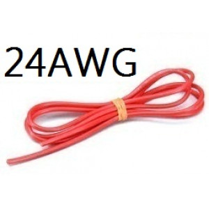 24AWG 80/0.06 OD1.8MM красный (1метр) Артикул - RK-WIRE-24R