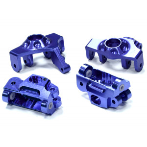 Комплект рулевых кулаков и кастер блоков (синий) для HPI 1/12 Savage XS Flux - Артикул: T5023BLUE