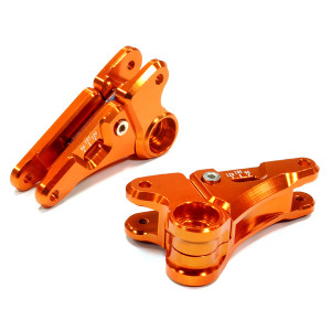 Рокеры передние настраиваемые 90-120гр. (оранжевый) для 1/10 E-Revo & Revo 3.3 - Артикул: T4129ORANGE