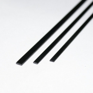 Карбон (уголь+стекло) пластина 1000ммх3ммх1мм, черный, 1шт. EF-FLAT3X1X1000 Артикул - EF-FLAT3X1X1000