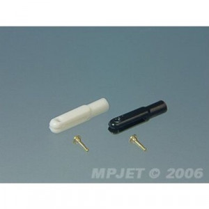 Вилка micro, нейлон, шплинт металл 1мм, белый, MPJet, 10шт. EF-MPJ2101W EF-MPJ2101W Артикул:EF-MPJ2101W
