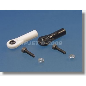 Шарнирный наконечник тяги пластиковый с шаром, черный, тип V2, 5мм, M2-2, MPJet, 2 шт. EF-MPJ2330 Артикул:EF-MPJ2330