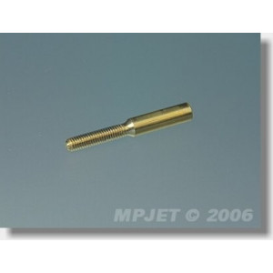 Резьбовой соединитель M2 нарезанная резьба, отверстие 1мм, латунь, MPJet, 10 шт. Артикул:EF-MPJ2015