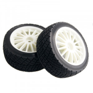 Комплект колес для ралли 1/9 2шт (белый) Артикул:AX-WR8-W
