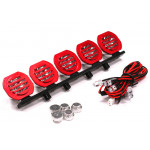 Подсветка LED (5) на крышу (красн) металл - Артикул: C23540RED