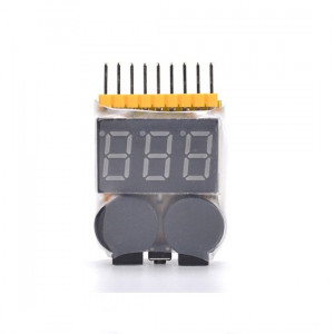Высокоточный (0,01в) индикатор питания для LiPo аккумуляторов с биппером 1-8S Артикул - AIII-BC-006