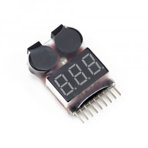 Индикатор питания для LiPo аккумуляторов с биппером 1-8S Артикул - AIII-BC-004