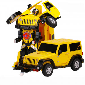 Радиоуправляемый робот трансформер Jeep Rubicon Yellow 1:14 - 2329PF - Артикул MZ-2329PF-Y