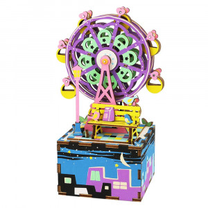 Деревянный 3D конструктор - музыкальная шкатулка Robotime "Ferris Wheel" - AM402 Артикул - AM402