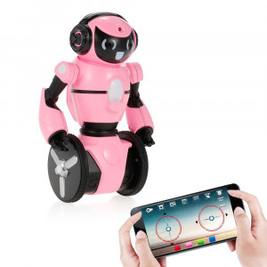 Розовый робот WL toys F4 c WiFi FPV камерой, управление через APP - WLT-F4-PINK - Артикул WLT-F4-PINK
