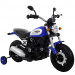 Детский мотоцикл Qike Чоппер синий - QK-307-Blue