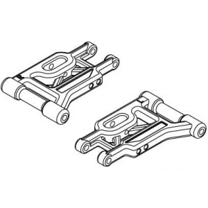 Rear lower arm set - S18 TC Артикул:LRP-112906