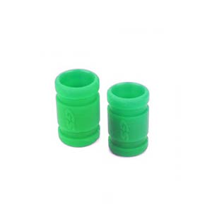 Соединитель силиконовый труба-патрубок 1/10 , Fluo Green (2шт) Артикул - GSC-CMS-10FG