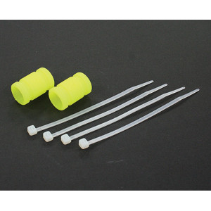 Соединитель силиконовый труба-патрубок  for 1/10, Fluo Yellow (2) Артикул - GSC-CMS-10FY