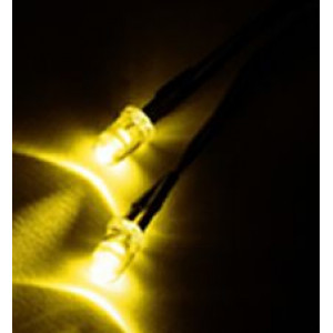 Светодиоды 3.0мм с проводом (Yellow color) 2шт Артикул:13830L01Y