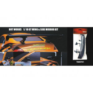 Обвес кузова - HOT WORKS 1/10 GT wing & side mirror kit Артикул:TMGT01