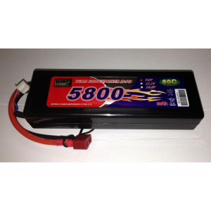 Аккумулятор Li-po High Power 7.4V 2S 5800mAh 60C / DEANS