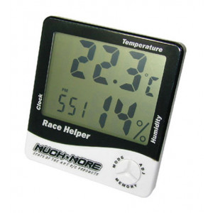 Часы настольные с барометром  (clock,temperature,humidity) Black Артикул - MMR-MR-RH3K