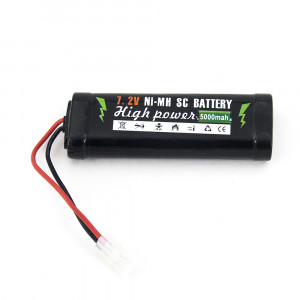Аккумулятор Ni-Mh 7.2V 5000 mAh (разъем Tamiya) - HJ-5000-72 - Артикул: HJ-5000-72