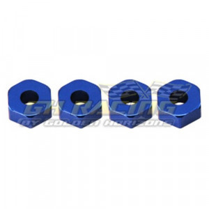Alum. 12mm Hex Wheel Hubs (Blue): Traxxas Jato/Stampede/Rustler/Slash Артикул:GH-2141