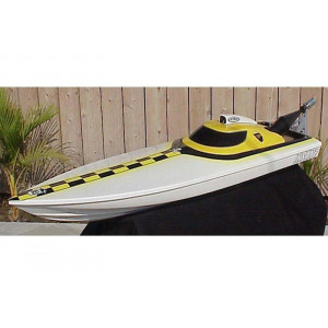 45” Mono w/cowl Hull Multi Color, Black cowl & yellow top and  bottom