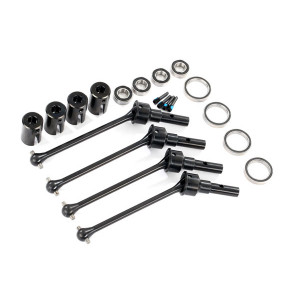 Traxxas Driveshafts, steel constant-velocity (assembled), front or rear (4) (#8654, 8654G, or 8654R and #7758, 7758G, or 7758R required for a complete set)-TRA8950X - Артикул: TRA8950X