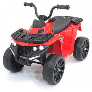 Детский квадроцикл на резиновых колесах 6V - 3201-RED