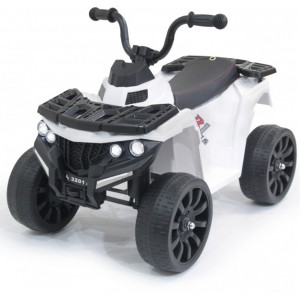 Детский квадроцикл на резиновых колесах 6V - 3201-WHITE