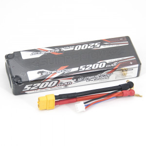 Аккумулятор Sunpadow Li-Po 7.4V 5200 45C Slim XT60 plug - SP-5200-2-45C-S-X Артикул - SP-5200-2-45C-S-X