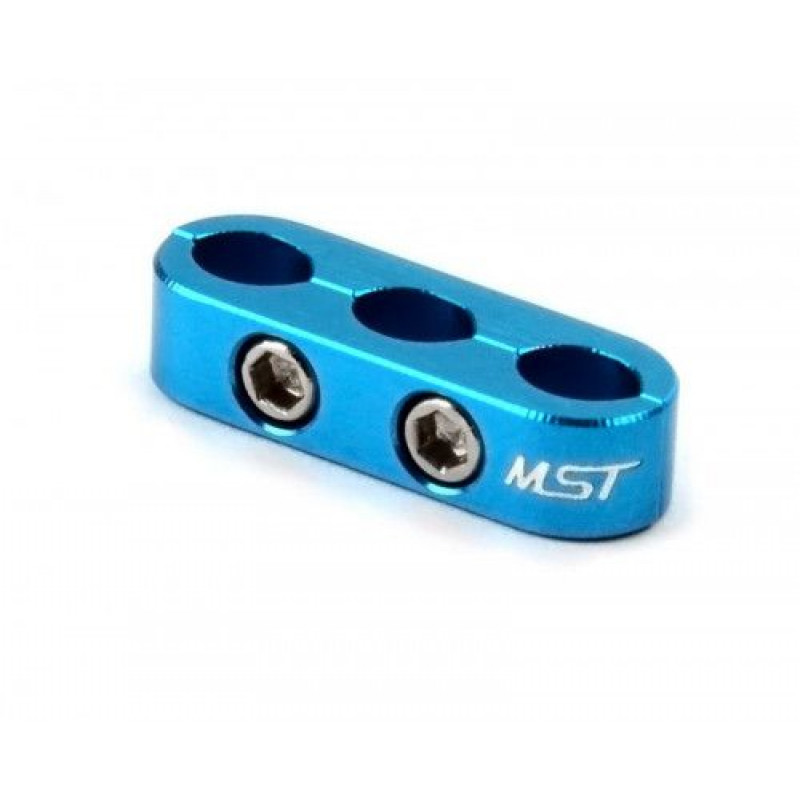 Alum. 3 wires clamps (blue) Артикул - MST-820068B