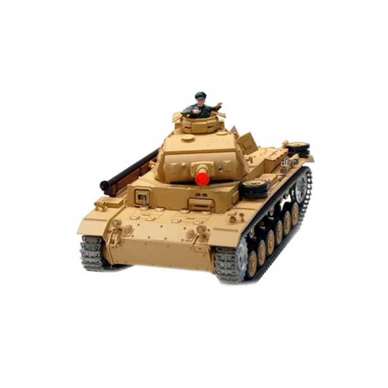 Радиоуправляемый танк Heng Long Tauch Panzer III Ausf H масштаб 1:16 2.4G - 3849-1 V5.3