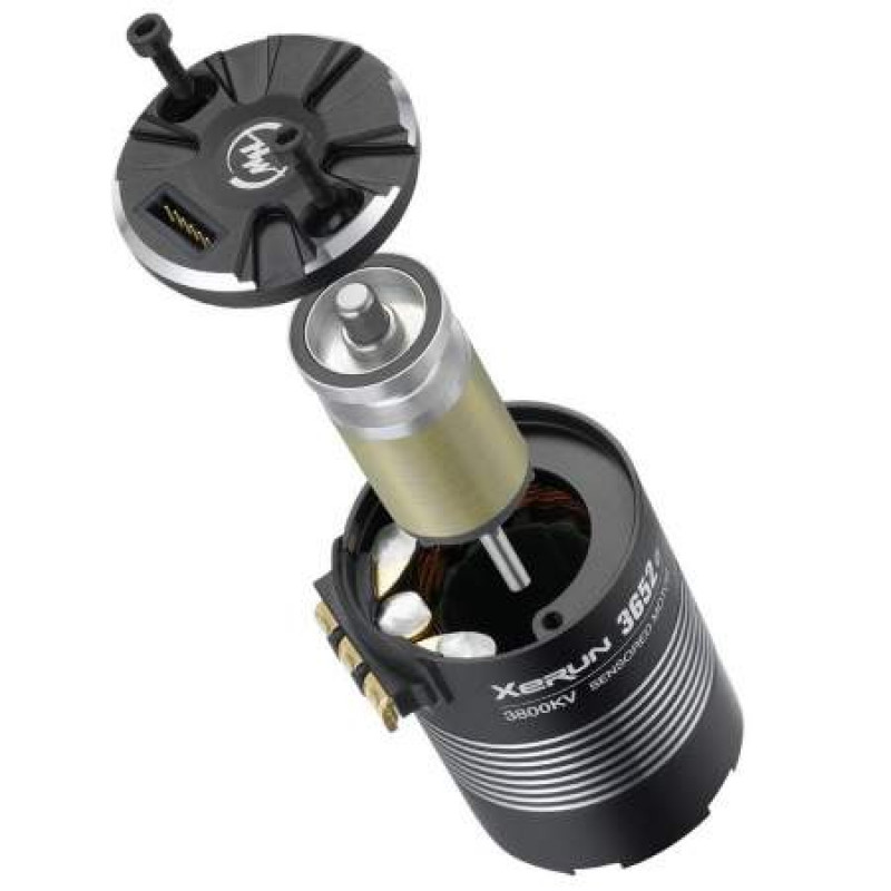 Бесколлекторный сенсорный мотор XERUN 3652SD D5.00 G2 5100 KV для монстров, багги и SCT масштаба 1/10 Артикул - HW-XERUN-3652SD-D5.00-G2-5100