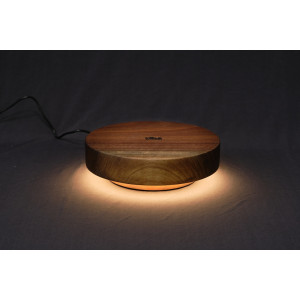 Круглый деревянный ночник из американского ореха с сенсорным управлением №63