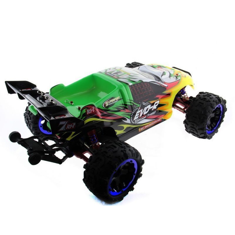 Радиоуправляемая трагги Remo Hobby EVO-R Brushless UPGRADE (зеленая) 4WD 2.4G 1/8 RTR RH8066-GREEN
