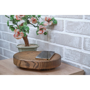 Сенсорный ночник из дуба с беспроводной зарядкой и эффектом парения