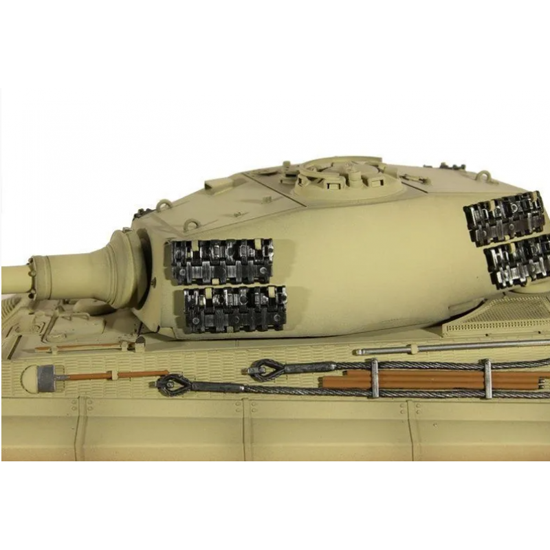 Радиоуправляемый танк Torro King Tiger 1/16, откат ствола (для ИК боя) V3.0 2.4G RTR