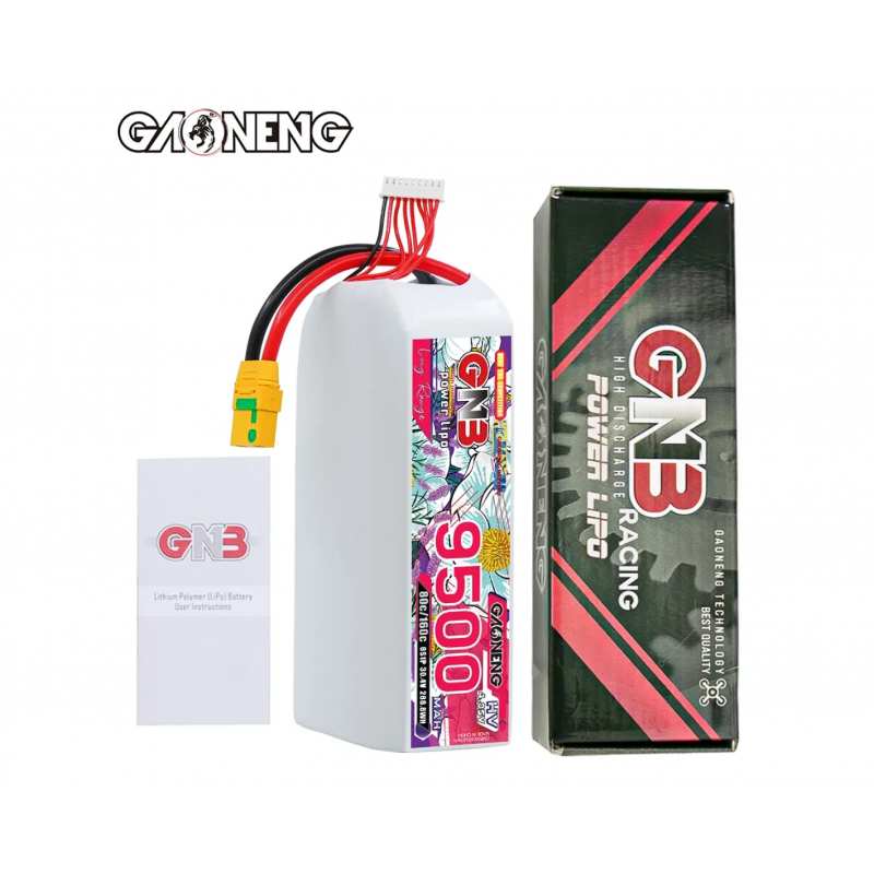 Аккумулятор LiPo GAONENG GNB HV 9500mAh 8S 30.4V 80C XT90S