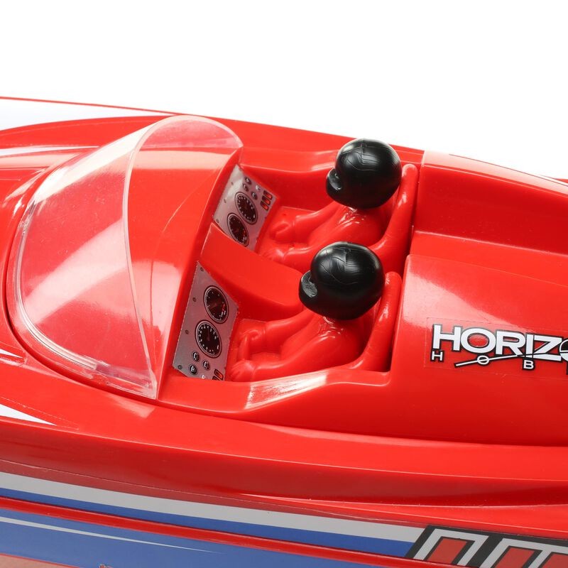 Радиоуправляемый катер ProBoat Lucas Oil 17" Power Boat Racer Deep-V RTR (красный)