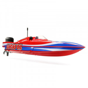Радиоуправляемый катер ProBoat Lucas Oil 17" Power Boat Racer Deep-V RTR (красный)