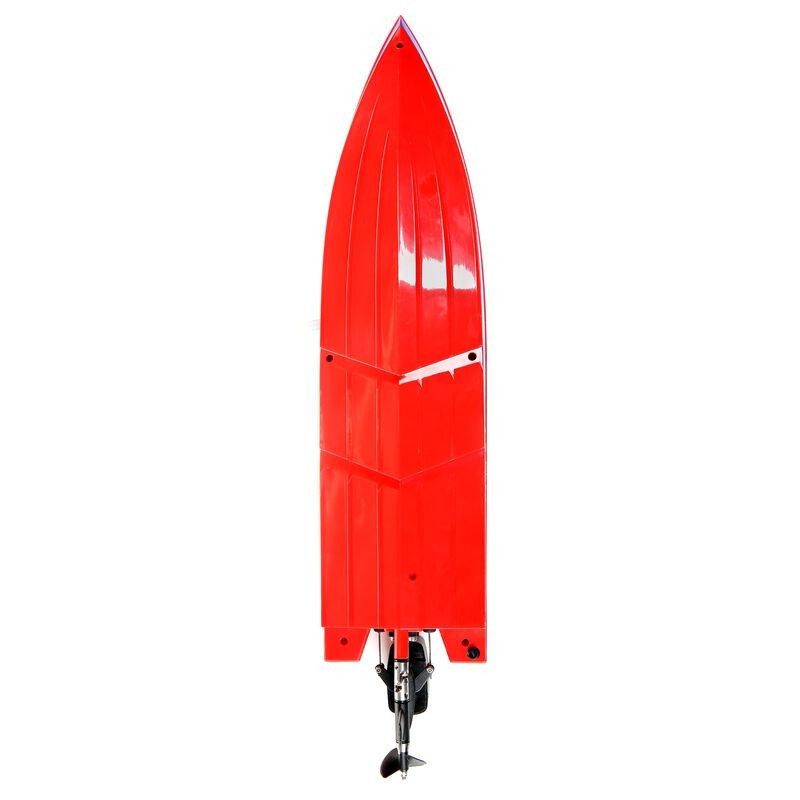 Радиоуправляемый катер ProBoat Lucas Oil 17" Power Boat Racer Deep-V RTR (красный)