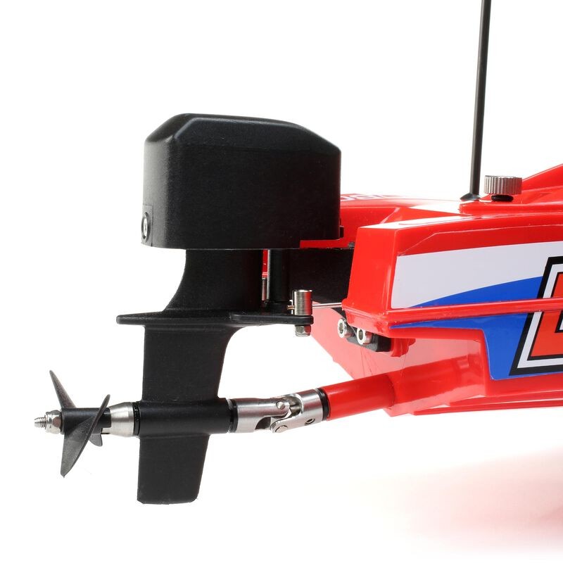 Радиоуправляемый катер ProBoat Lucas Oil 17" Power Boat Racer Deep-V RTR (красный)