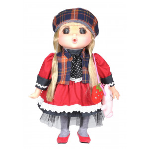 Кукла Мадмуазель GEGE в красном платье 38см Артикул - 14037
