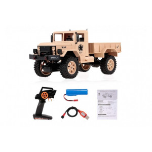 Внедорожник 1/12 4WD электро - Army Truck (2.4 гГц) WL Toys WLT-124301-brown