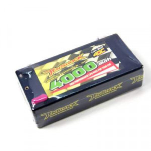 Аккумулятор Tenshock Hardcase Short 7.4v 4000mAh 40C with Deans to Banana Connector