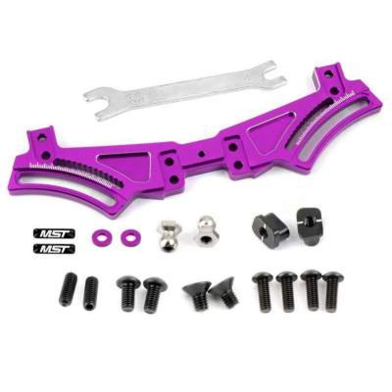FXX Alum. rear quick adj. damper stay (purple) - Артикул: MST-210478P